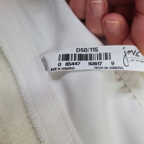 Just My Size Front Close Bra 50DD #1107 White - Picture 8 of 8